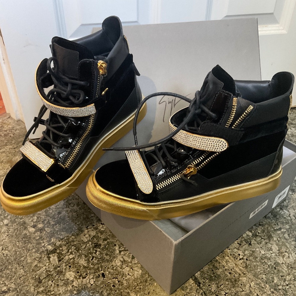 Giuseppe Zanotti Swarovski Crystal Straps Sneakers